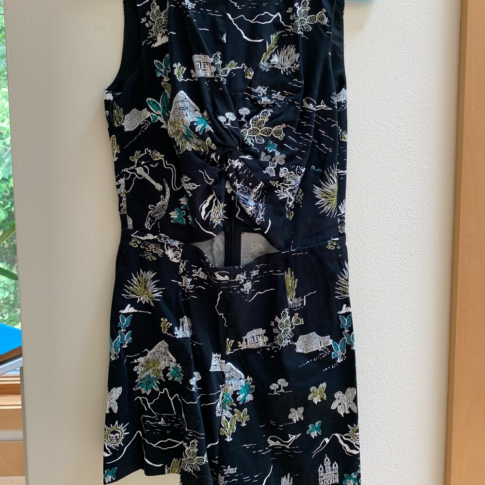 Zara Black Romper with Cutout